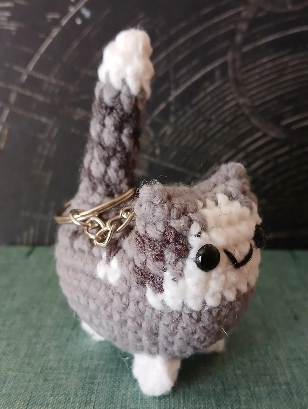 Crochet Cat Keychain